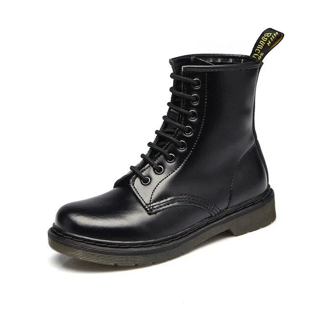 2020 Boots Women Genuine Leather Shoes For Winter Boots Shoes Woman Casual Spring Genuine Leather Botas Mujer Female Ankle Boots