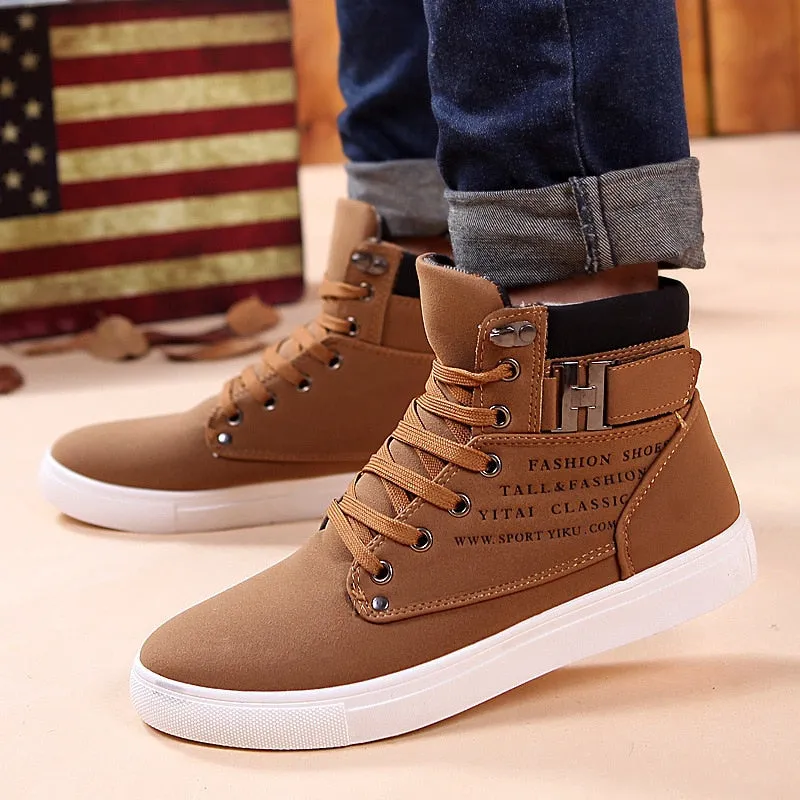 Ankle boots warm men snow boots winter Lace-up men shoes 2019 new arrival fashion flock plush winter boots men size 39-47