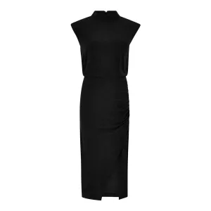 Apricot - Black Metallic Dress