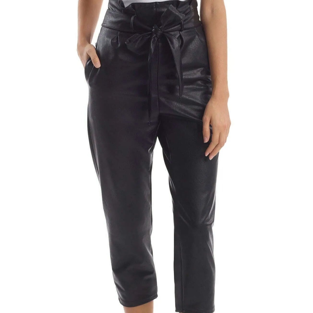 COMMANDO - PAPERBAG Faux Leather Pants