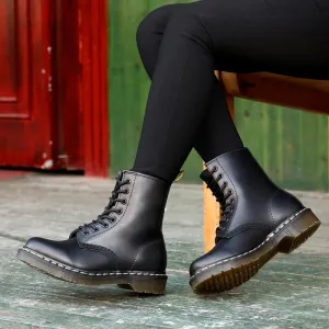 Doc Woman Boots Platform Martins Shoes Woman Leather Wool Winter Warm Winter Boots Women Plus Size Women Shoes 2019 Designers
