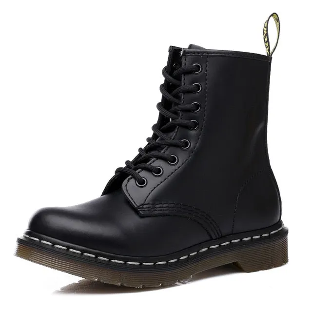 Doc Woman Boots Platform Martins Shoes Woman Leather Wool Winter Warm Winter Boots Women Plus Size Women Shoes 2019 Designers