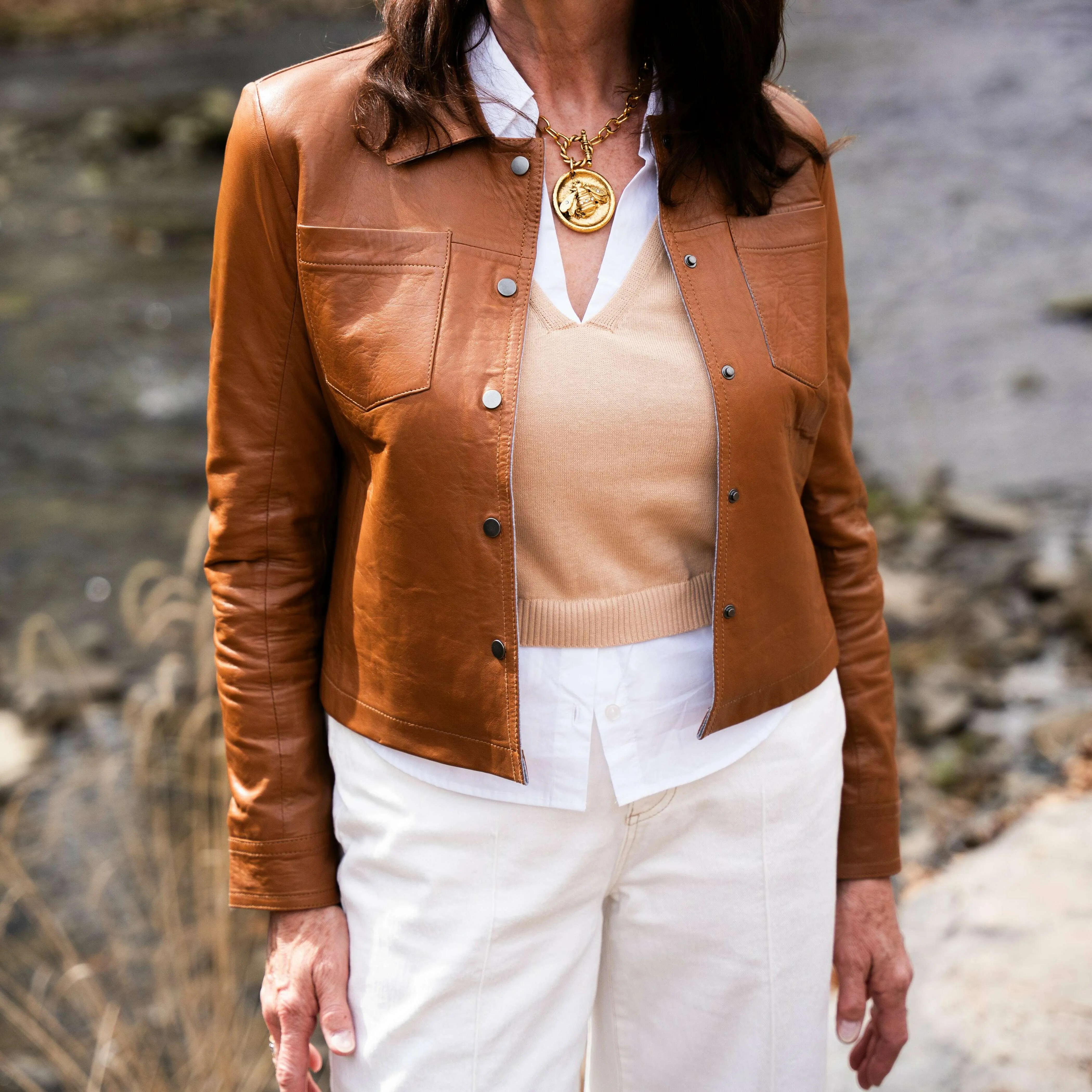 ELAN - Orly Top - Nude