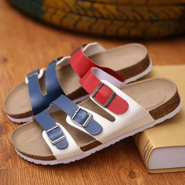 Flip Flops Men's shoes Man Slippers Outdoor Summer Shoe Chinelo Sandals Zapatos Hombre Slides Lovers Cork Male Beach Sandals