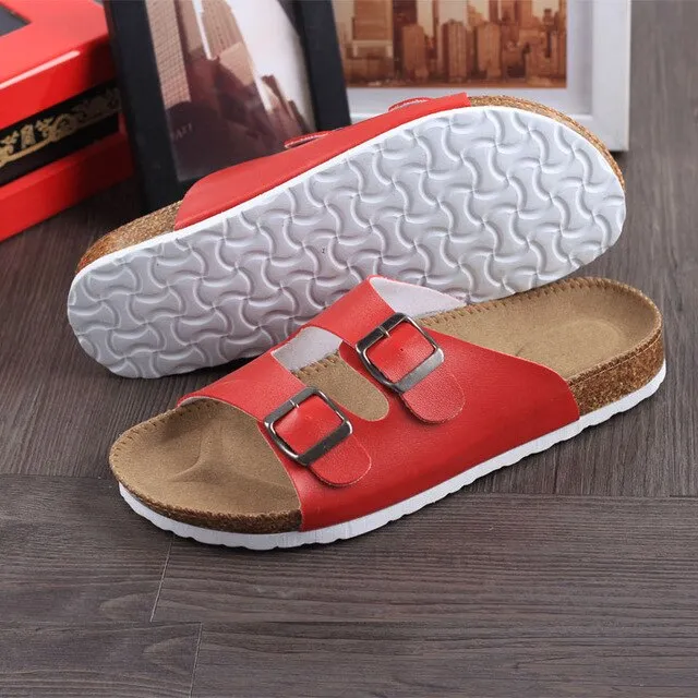 Flip Flops Men's shoes Man Slippers Outdoor Summer Shoe Chinelo Sandals Zapatos Hombre Slides Lovers Cork Male Beach Sandals