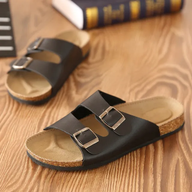 Flip Flops Men's shoes Man Slippers Outdoor Summer Shoe Chinelo Sandals Zapatos Hombre Slides Lovers Cork Male Beach Sandals