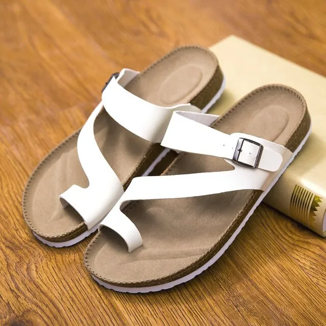 Flip Flops Men's shoes Man Slippers Outdoor Summer Shoe Chinelo Sandals Zapatos Hombre Slides Lovers Cork Male Beach Sandals