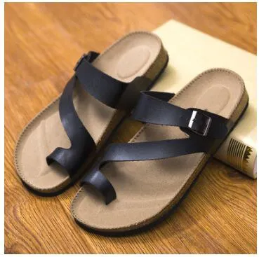Flip Flops Men's shoes Man Slippers Outdoor Summer Shoe Chinelo Sandals Zapatos Hombre Slides Lovers Cork Male Beach Sandals