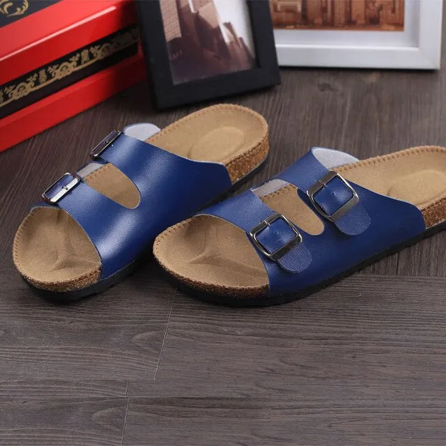 Flip Flops Men's shoes Man Slippers Outdoor Summer Shoe Chinelo Sandals Zapatos Hombre Slides Lovers Cork Male Beach Sandals