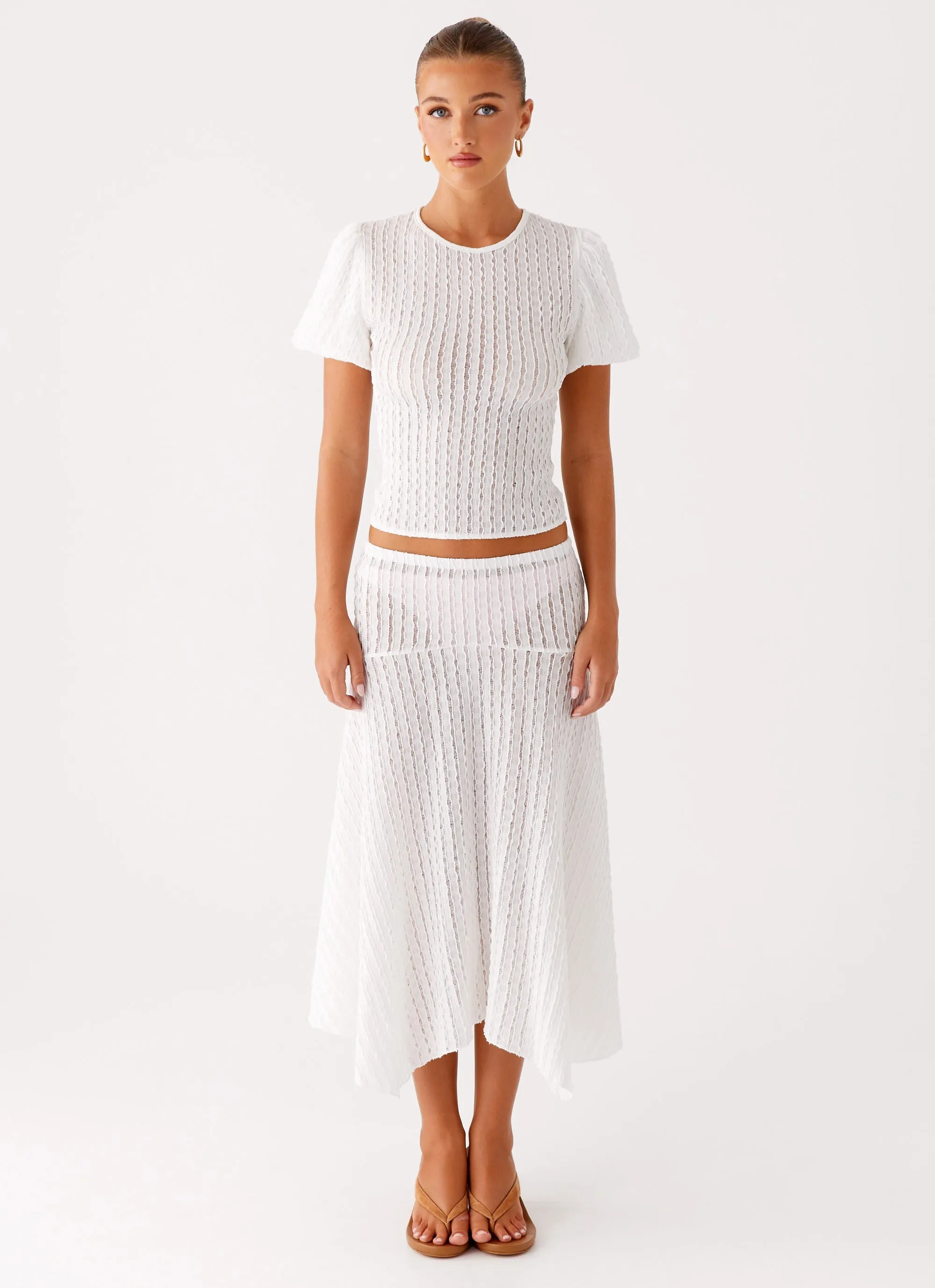 Katta Midi Skirt - Ivory