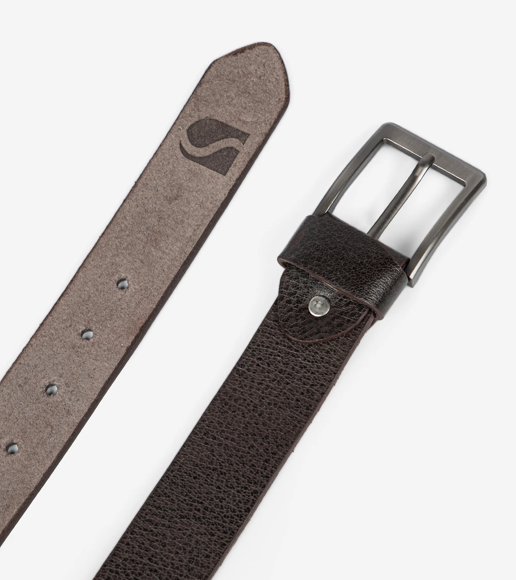 Men's Textured Leather Belt US-BL-5303
