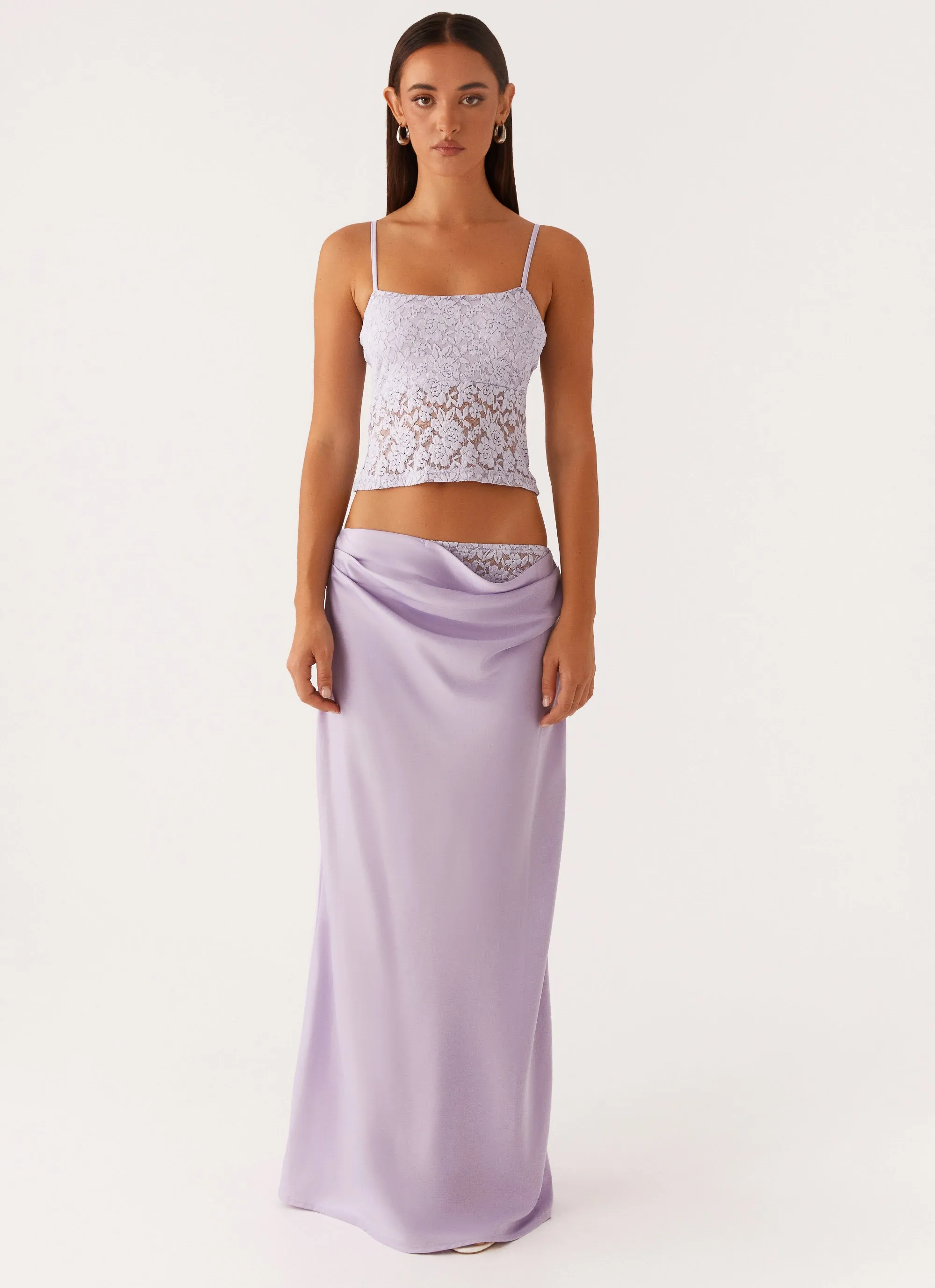 Nancy Lace Top - Lilac