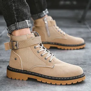 New Style Autumn And Winter Martin Boots England Fashion Casual Hight-top Men Shoes Trend Workwear Shoes