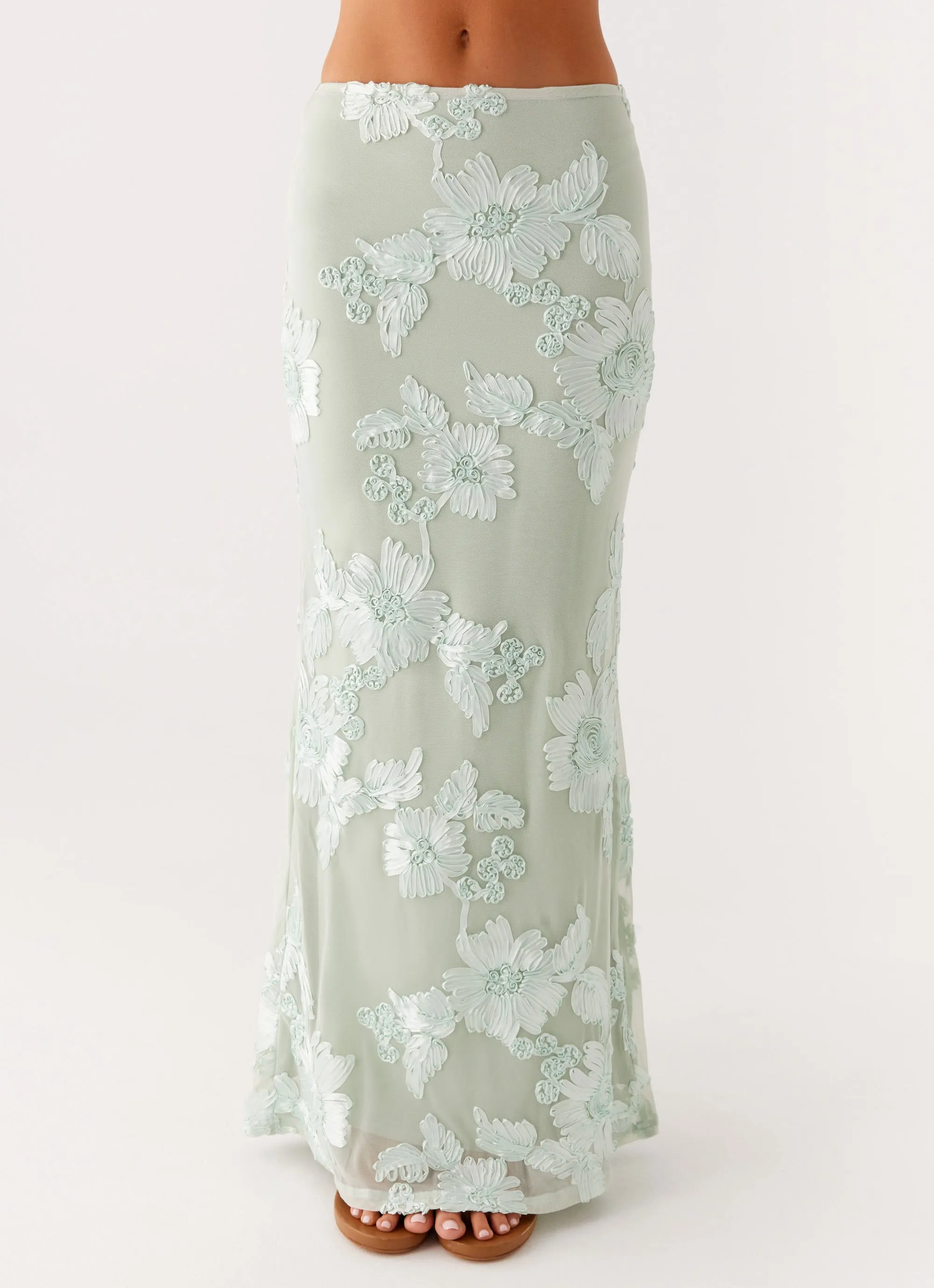 Radiate Maxi Skirt - Sage