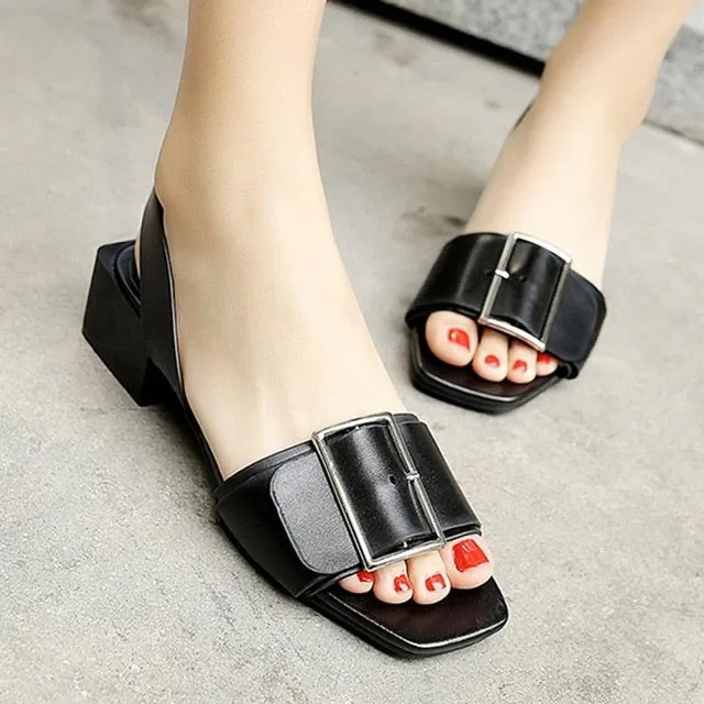 Rome Casual Sandals Women Wedges Sandals Pumps Ankle Buckle Open Toe Fish Mouth Med Summer Women Shoes Fashion 2019 Wedges Shoes