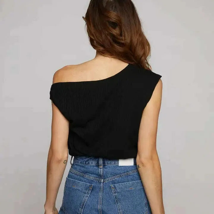 Sunday Ritual - Drop Shoulder Top - Black