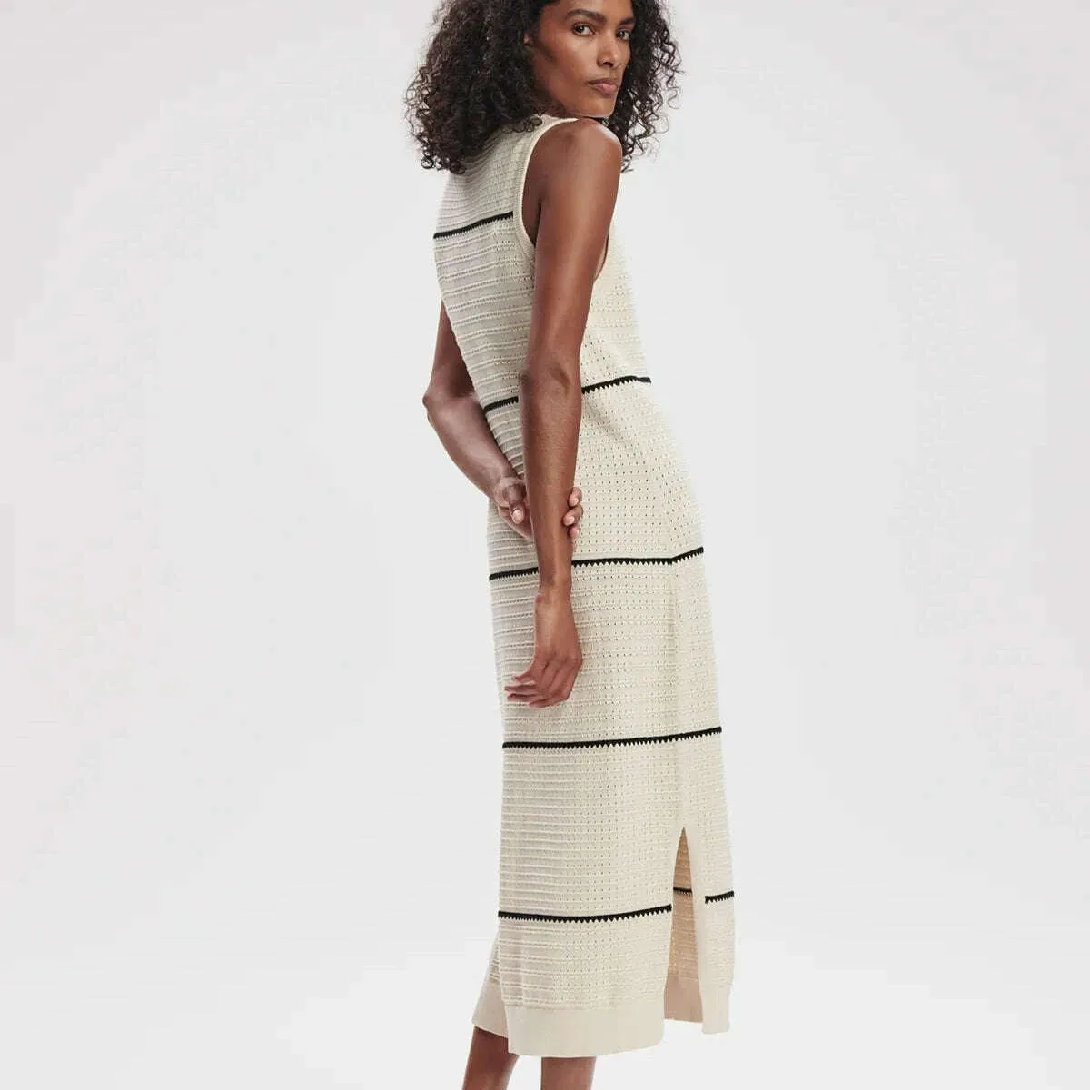 VARLEY - Scott Scoop Midi Dress - Birch